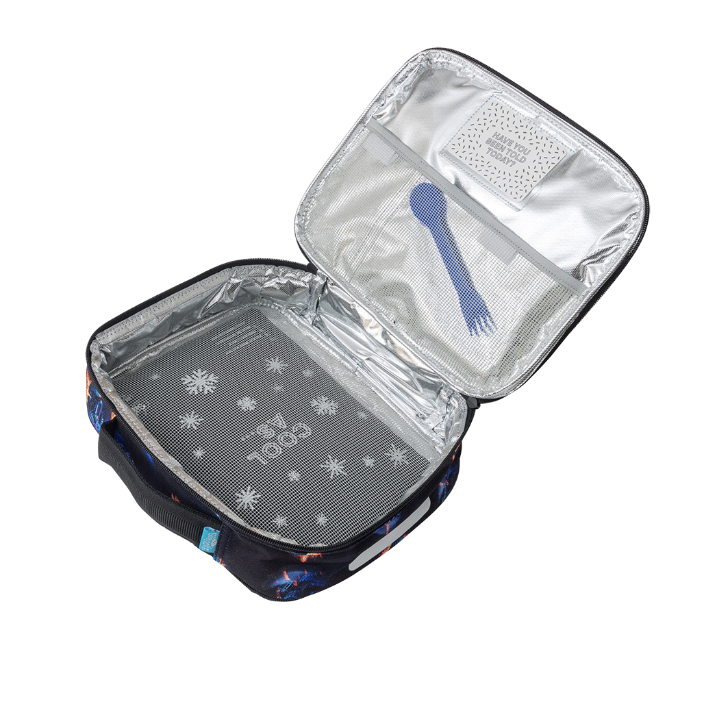 Lunch Box Spencil Big Cooler Bag + Big Chill Pack Monster Blaze