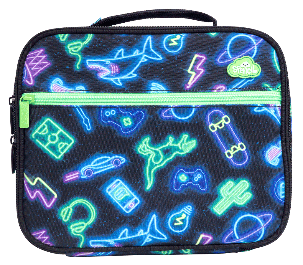 Lunch Box Spencil Big Cooler Bag Neon Life