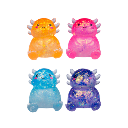 Smoosho's Super Squeeze Glitter Axolotl