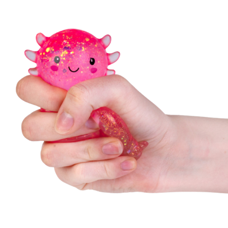 Smoosho's Super Squeeze Glitter Axolotl