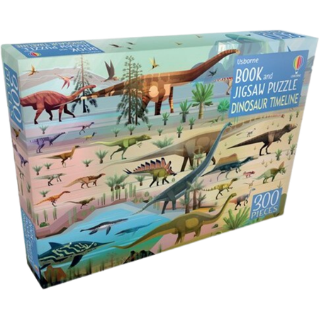 Usborne Book and Jigsaw Puzzle Dinosaur Timeline